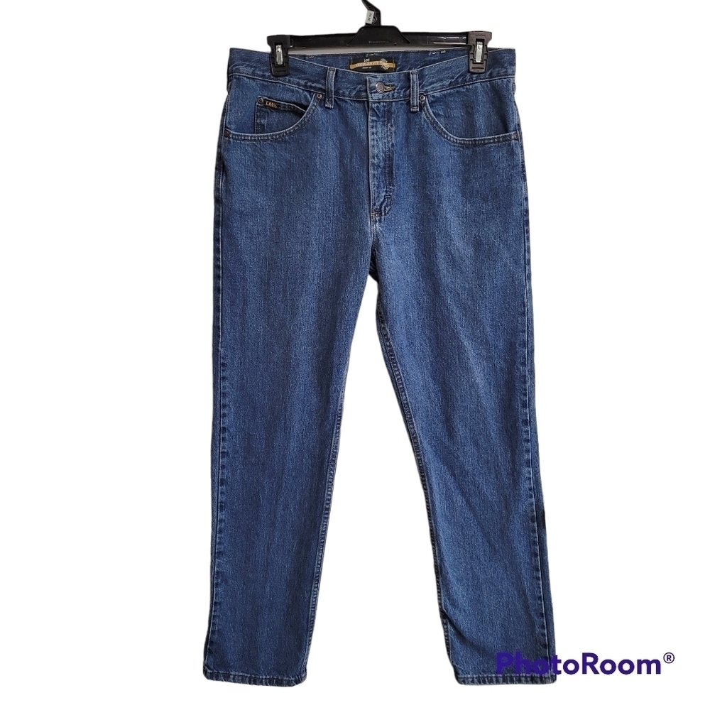 Lee Regular Fit Straight Leg Blue Jeans